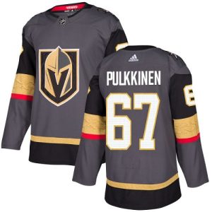 Herren Vegas Golden Knights Eishockey Trikot Teemu Pulkkinen #67 Authentic Grau Heim